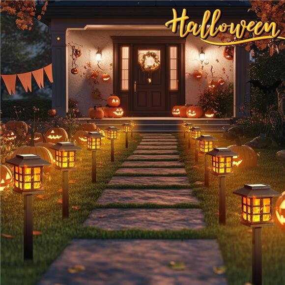 Solar Lights Flickering Flame LED Solar Garden Lights - Picture 2 of 8